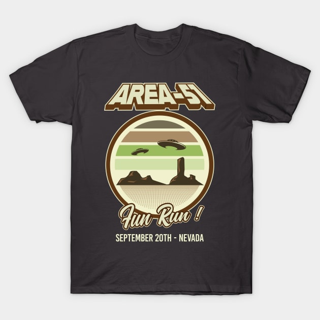 Area 51 Fun Run T-Shirt by Graphiksmash